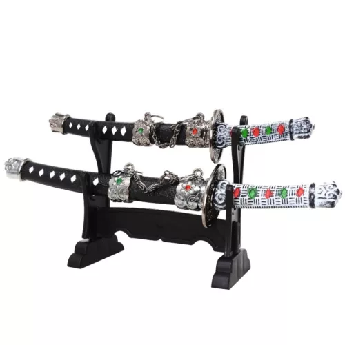 Cuțit decorativ pentru scrisori Mayer Chess SW-201, plastic și metal, înălțime 9 cm, lățime 9,5 cm, stil minimalist