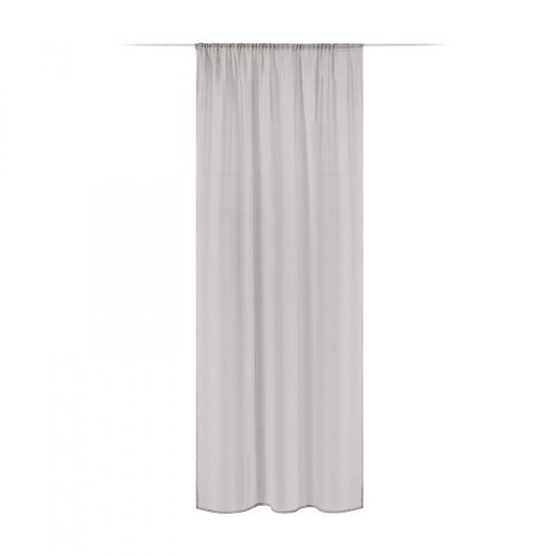 Draperie CottonLook cu rejansa Jemidi, 140 x 245 cm, Gri, Poliester, 55268.15