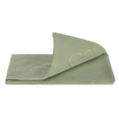 Fata de masa ovala cu ornament Jemidi, 160 x 220 cm, Verde, Poliester, 55264.50.27