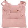 Perna Home pentru scaun cu panglica Homelevel, 42 x 46 cm, Roz, Poliester / Bumbac, 55197.110