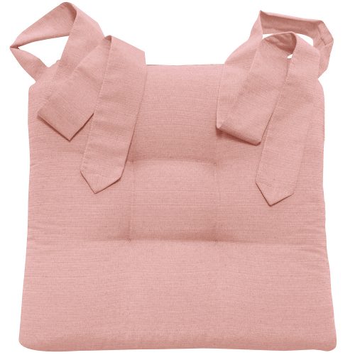 Perna Home pentru scaun cu panglica Homelevel, 42 x 46 cm, Roz, Poliester / Bumbac, 55197.110