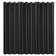 Draperie opaca Stella cu inele Jemidi, 300 x 245 cm, Negru, Poliester, 55288.01.01