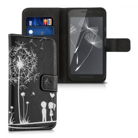   Husa pentru Motorola Moto G 3rd gen, Piele ecologica, Negru, 34861.04