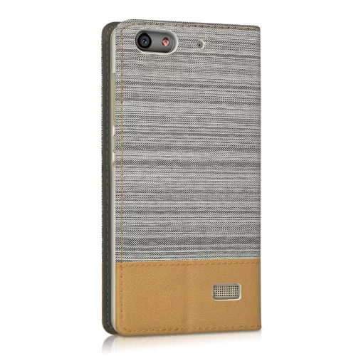 Husa pentru Huawei Honor 4C, Textil, Gri, 35841.03