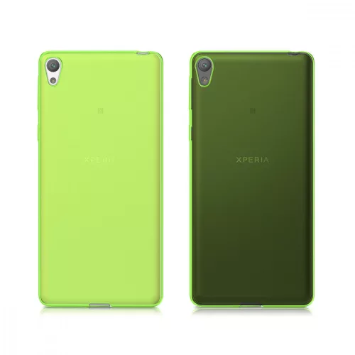 Husa pentru Sony Xperia E5, Silicon, Verde, 40243.07