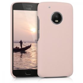   Husa pentru Motorola Moto G5 Plus, Piele ecologica, Roz, 41393.10