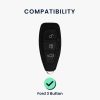 Husa Cheie Auto pentru Ford - 3 Butoane - Keyless Go, Silicon, Negru, 41621.01