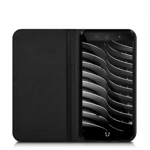 Husa pentru Wileyfox Swift 2X, Piele ecologica, Negru, 41609.01