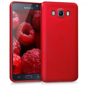   Husa pentru Samsung Galaxy J7 (2016), Silicon, Rosu, 41677.36