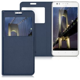   Husa pentru HTC Desire 10 Lifestyle, Piele ecologica, Albastru, 39779.17