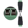 Set 5 Adaptoare audio/video cu RCA mama si tata, Kwmobile, Negru/Verde, Plastic, 42949