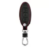 Husa Cheie Auto pentru Nissan - 3 Butoane, Piele ecologica, Negru, 43813.01