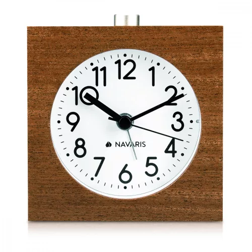 Ceas cu alarma analogic din lemn Snooze Retro, 43906