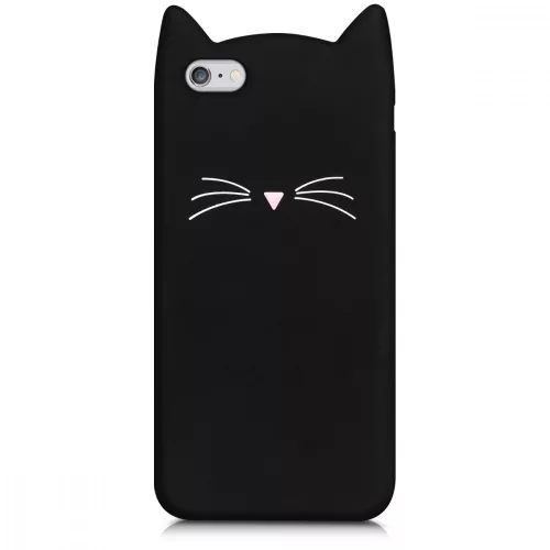 Husa pentru Apple iPhone 6 Plus / iPhone 6s Plus, Silicon, Negru, 44038.01