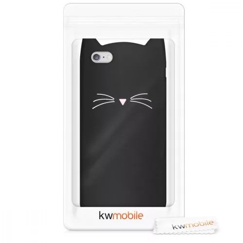 Husa pentru Apple iPhone 6 Plus / iPhone 6s Plus, Silicon, Negru, 44038.01