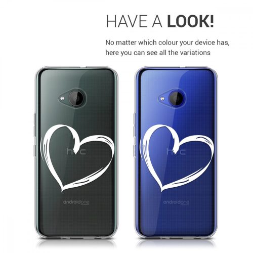 Husa pentru HTC U11 Life, Silicon, Alb, 43644.02