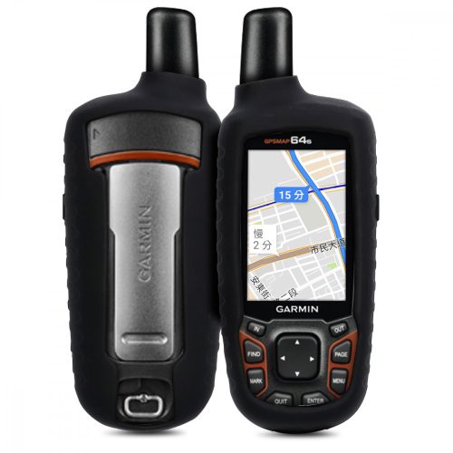 Husa de protectie pentru GPS Garmin GPSMAP 64/GPSMAP 64s/GPSMAP 64st, Kwmobile, Negru, Silicon, 44268.01