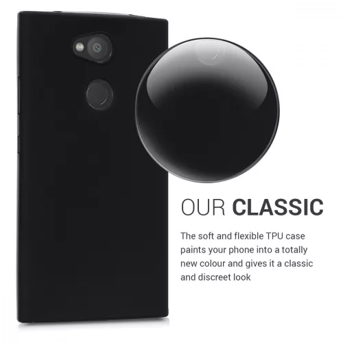 Husa pentru Sony Xperia L2, Silicon, Negru, 44289.47