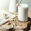Punga pentru lapte organic de migdale Navaris, Reutilizabila, 30 x 30 cm, 44348.03