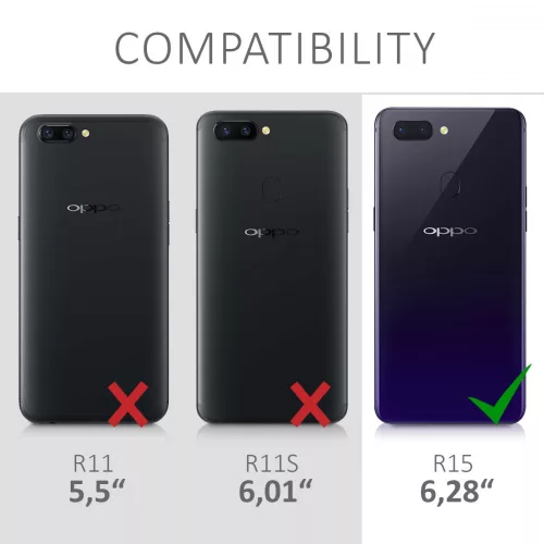 Husa pentru OPPO R15, Textil, Gri, 44771.01