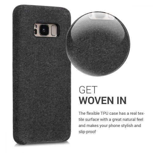 Husa pentru Samsung Galaxy S8, Textil, Gri, 43487.19