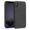 Husa pentru Apple iPhone X / iPhone XS, Textil, Negru, 43479.01