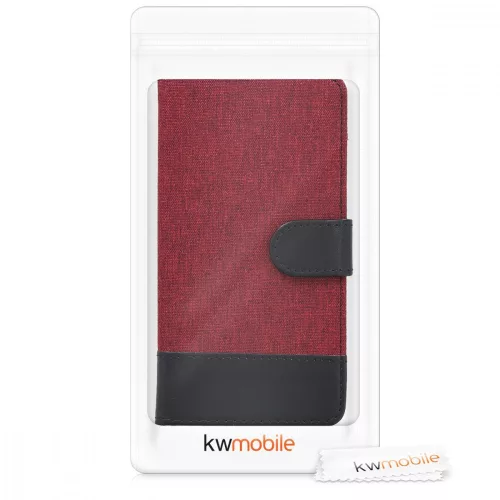 Husa pentru Huawei P9 Lite (2017), Textil, Rosu, 40893.04
