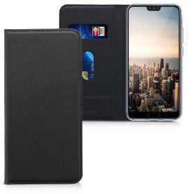   Husa pentru Huawei Honor 10, Piele ecologica, Negru, 44885.01