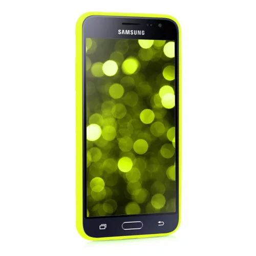 Husa pentru Samsung Galaxy J3 (2016), Silicon, Galben, 45181.75