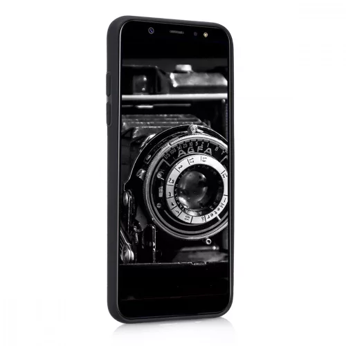 Husa pentru Samsung Galaxy A6 (2018), Silicon, Negru, 45247.47
