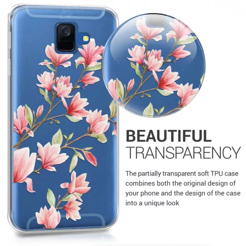 Husa pentru Samsung Galaxy A6 (2018), Silicon, Roz, 45250.02