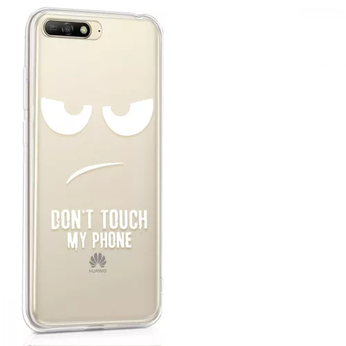 Husa pentru Huawei Y6 (2018), Silicon, Alb, 44877.03