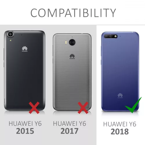 Husa pentru Huawei Y6 (2018), Silicon, Gold, 45286.01