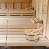 Kit pentru sauna uscata din lemn de pin Navaris, Galeata 5 l, Clepsidra, Lingura, 45467.2.24