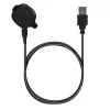 Cablu de incarcare USB pentru Garmin Forerunner 10/Forerunner 15, Kwmobile, Negru, Plastic, 45561.01