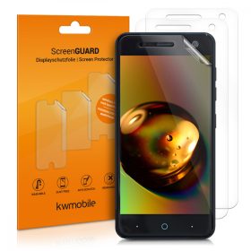   Set 3 folii de protectie pentru ZTE Blade V8 Mini, Kwmobile, Fata, Transparent, 45581.1