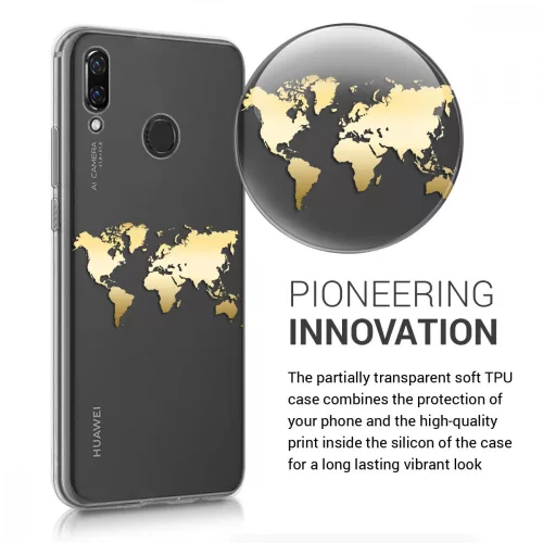 Husa pentru Huawei Nova 3, Silicon, Gold, 45764.01