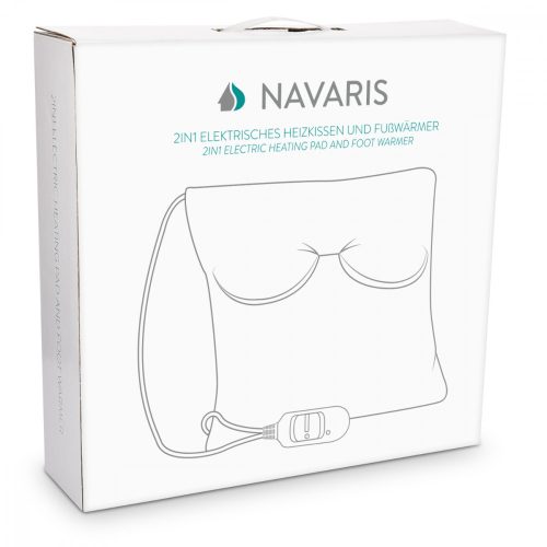 Perna electrica 2in1 cu incalzire pentru picioare, spate, gat, crem, 45831.01