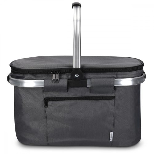 Geanta pliabila de picnic cu maner Navaris, 27 L, Izolata, Negru, 45859.22