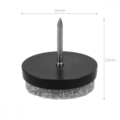 Set 20 Planoare din pasla cu cuie, 24 mm, 45905.2.01