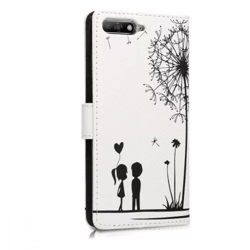 Husa pentru Huawei Y6 (2018), Piele ecologica, Negru, 45923.03