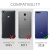 Husa pentru Huawei Y6 (2018), Piele ecologica, Negru, 45923.03