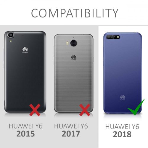 Husa pentru Huawei Y6 (2018), Silicon, Negru, 44877.08