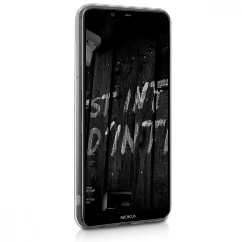 Husa pentru Nokia 5.1 Plus, Silicon, Alb, 46196.01