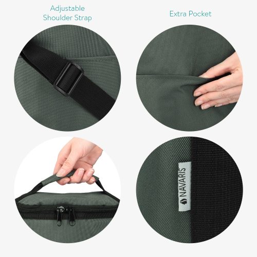 Geanta termica de vin cu curea reglabila, 32 x 29 cm, 46163.22