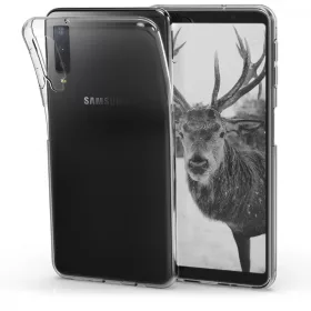   Husa pentru Samsung Galaxy A7 (2018), Silicon, Transparent, 46419.03