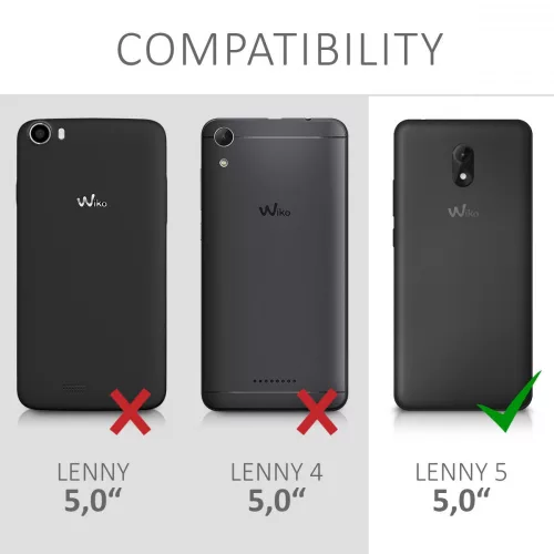 Husa pentru Wiko Lenny 5, Piele ecologica, Maro, 46462.01