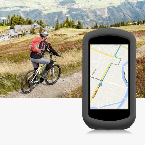 Husa de protectie pentru GPS Garmin Edge 1030/Edge 1030 Plus, Kwmobile, Gri, Silicon, 43314.22