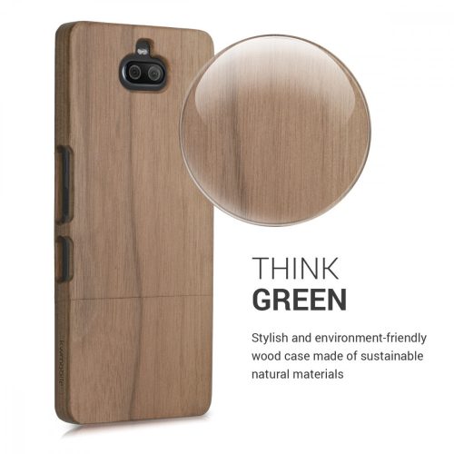 Husa pentru Sony Xperia 10 Plus, Lemn, Maro, 46618.18