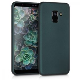   Husa pentru Samsung Galaxy A8 (2018), Silicon, Verde, 45634.14